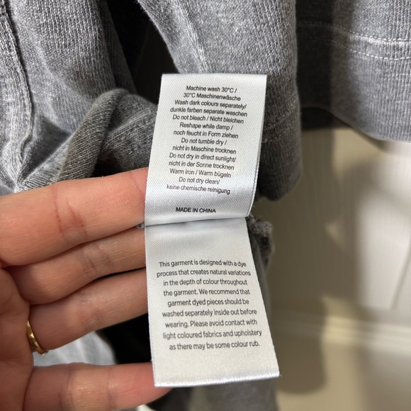 POETRY Tunic Top Gray Womens 18 Hemp Organic Cotton Acid Wash Lagom Lagenlook - Picture 12 of 12